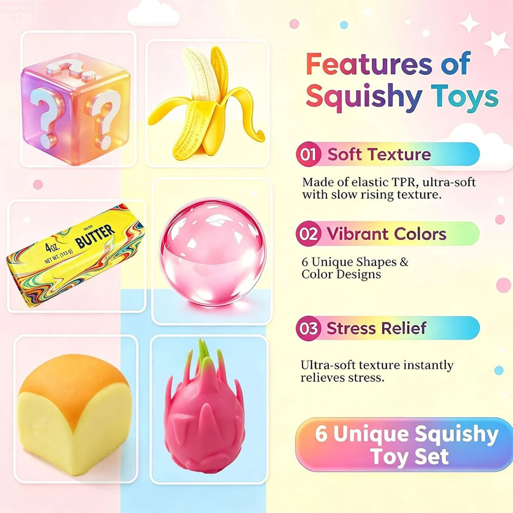 Slow Rising Squishy Toy Variety Pack