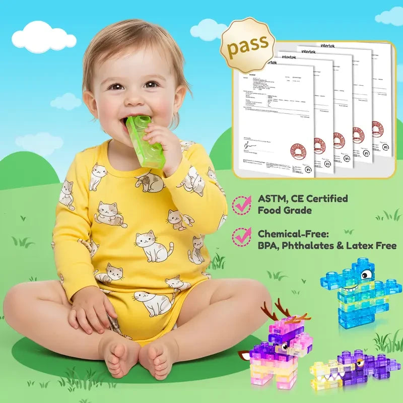 Squishy Jelly Stacking Building Blocks
